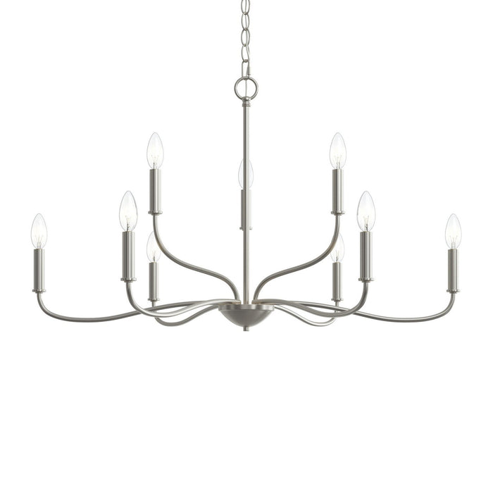 Myhouse Lighting Progress Lighting - P400465-009 - Nine Light Chandelier - Ilia - Brushed Nickel