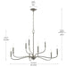 Myhouse Lighting Progress Lighting - P400465-009 - Nine Light Chandelier - Ilia - Brushed Nickel