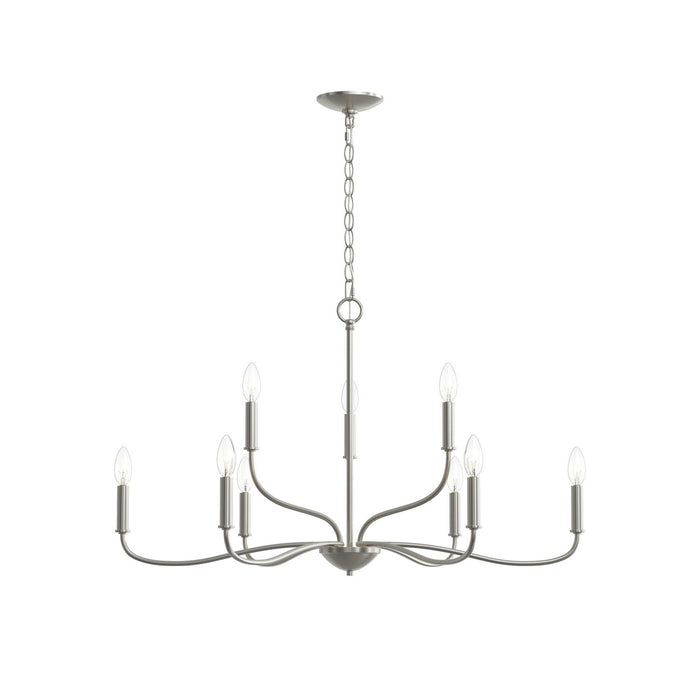 Myhouse Lighting Progress Lighting - P400465-009 - Nine Light Chandelier - Ilia - Brushed Nickel