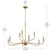 Myhouse Lighting Progress Lighting - P400465-191 - Nine Light Chandelier - Ilia - Brushed Gold