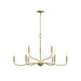 Myhouse Lighting Progress Lighting - P400465-191 - Nine Light Chandelier - Ilia - Brushed Gold