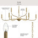 Myhouse Lighting Progress Lighting - P400465-191 - Nine Light Chandelier - Ilia - Brushed Gold