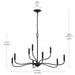 Myhouse Lighting Progress Lighting - P400465-31M - Nine Light Chandelier - Ilia - Matte Black