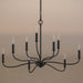 Myhouse Lighting Progress Lighting - P400465-31M - Nine Light Chandelier - Ilia - Matte Black