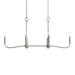 Myhouse Lighting Progress Lighting - P400466-009 - Six Light Linear Chandelier - Ilia - Brushed Nickel