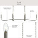 Myhouse Lighting Progress Lighting - P400466-009 - Six Light Linear Chandelier - Ilia - Brushed Nickel