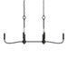 Myhouse Lighting Progress Lighting - P400466-31M - Six Light Linear Chandelier - Ilia - Matte Black