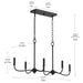 Myhouse Lighting Progress Lighting - P400466-31M - Six Light Linear Chandelier - Ilia - Matte Black