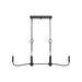 Myhouse Lighting Progress Lighting - P400466-31M - Six Light Linear Chandelier - Ilia - Matte Black