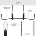 Myhouse Lighting Progress Lighting - P400466-31M - Six Light Linear Chandelier - Ilia - Matte Black