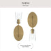 Myhouse Lighting Progress Lighting - P710154-191 - One Light Wall Sconce - Jheni - Brushed Gold
