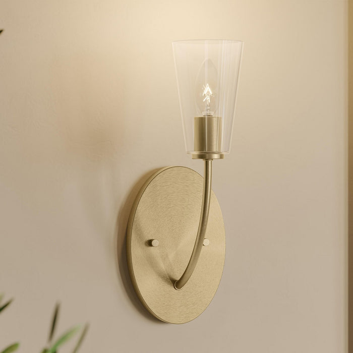 Myhouse Lighting Progress Lighting - P710154-191 - One Light Wall Sconce - Jheni - Brushed Gold