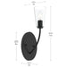Myhouse Lighting Progress Lighting - P710154-31M - One Light Wall Sconce - Jheni - Matte Black