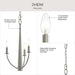 Myhouse Lighting Progress Lighting - P400457-009 - Three Light Chandelier - Jheni - Brushed Nickel