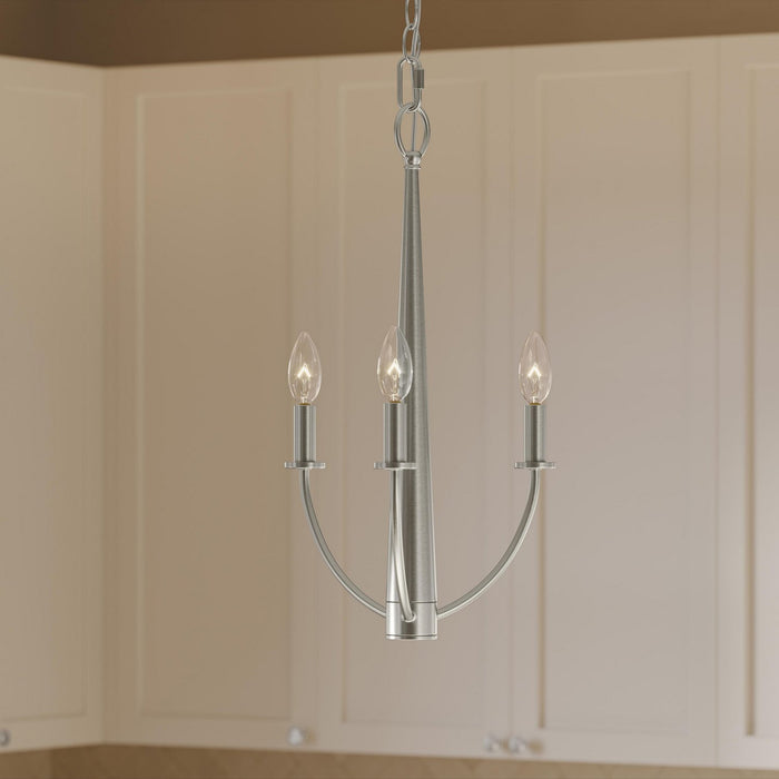 Myhouse Lighting Progress Lighting - P400457-009 - Three Light Chandelier - Jheni - Brushed Nickel