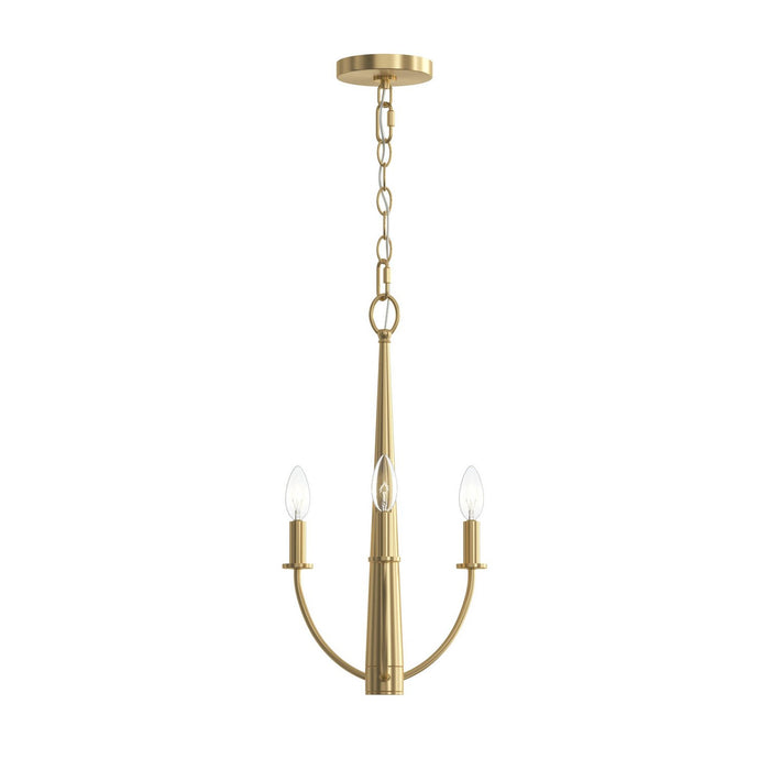 Myhouse Lighting Progress Lighting - P400457-191 - Three Light Chandelier - Jheni - Brushed Gold
