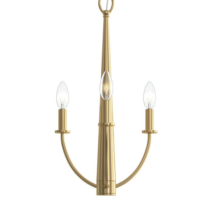 Myhouse Lighting Progress Lighting - P400457-191 - Three Light Chandelier - Jheni - Brushed Gold