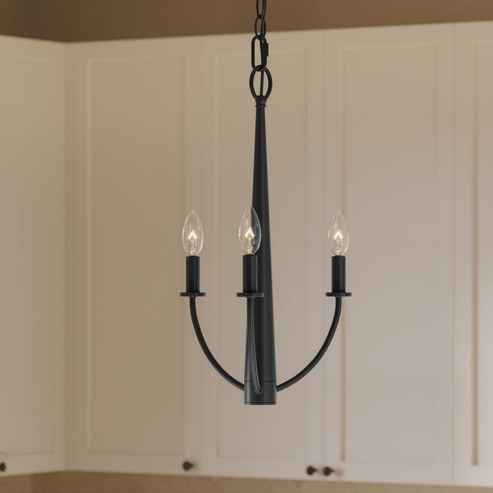 Myhouse Lighting Progress Lighting - P400457-31M - Three Light Chandelier - Jheni - Matte Black