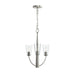 Myhouse Lighting Progress Lighting - P400452-009 - Three Light Chandelier - Jheni - Brushed Nickel