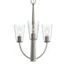 Myhouse Lighting Progress Lighting - P400452-009 - Three Light Chandelier - Jheni - Brushed Nickel