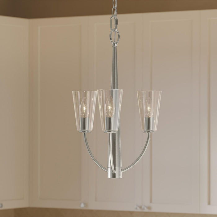 Myhouse Lighting Progress Lighting - P400452-009 - Three Light Chandelier - Jheni - Brushed Nickel