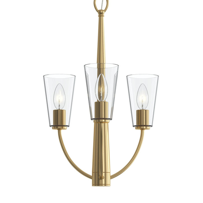 Myhouse Lighting Progress Lighting - P400452-191 - Three Light Chandelier - Jheni - Brushed Gold