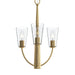 Myhouse Lighting Progress Lighting - P400452-191 - Three Light Chandelier - Jheni - Brushed Gold