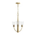 Myhouse Lighting Progress Lighting - P400452-191 - Three Light Chandelier - Jheni - Brushed Gold