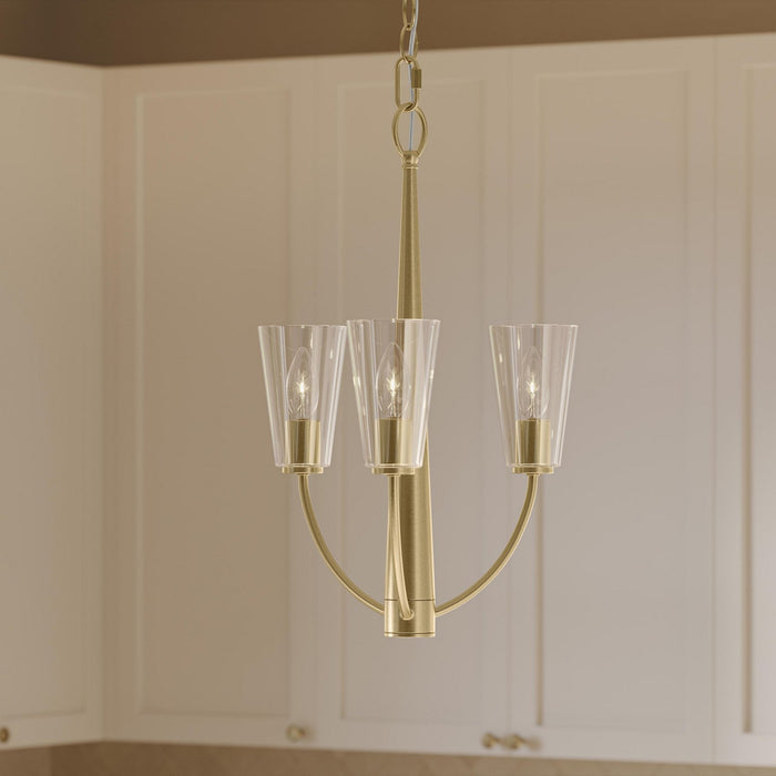 Myhouse Lighting Progress Lighting - P400452-191 - Three Light Chandelier - Jheni - Brushed Gold