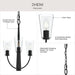 Myhouse Lighting Progress Lighting - P400452-31M - Three Light Chandelier - Jheni - Matte Black