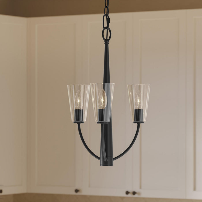 Myhouse Lighting Progress Lighting - P400452-31M - Three Light Chandelier - Jheni - Matte Black