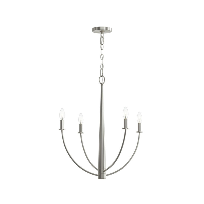 Myhouse Lighting Progress Lighting - P400458-009 - Four Light Chandelier - Jheni - Brushed Nickel