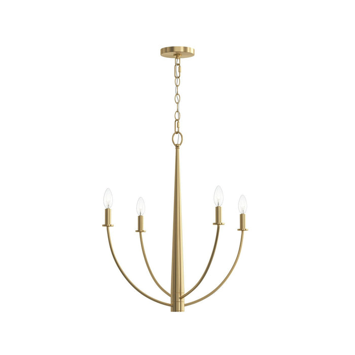 Myhouse Lighting Progress Lighting - P400458-191 - Four Light Chandelier - Jheni - Brushed Gold