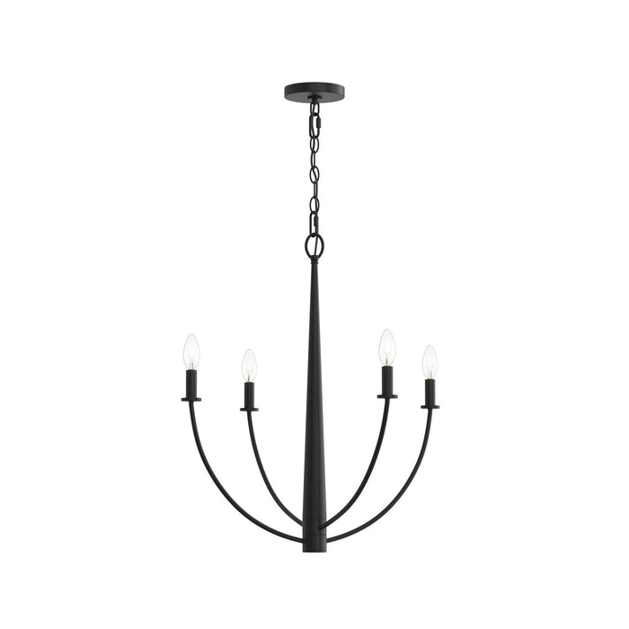 Myhouse Lighting Progress Lighting - P400458-31M - Four Light Chandelier - Jheni - Matte Black