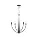 Myhouse Lighting Progress Lighting - P400458-31M - Four Light Chandelier - Jheni - Matte Black