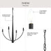 Myhouse Lighting Progress Lighting - P400458-31M - Four Light Chandelier - Jheni - Matte Black