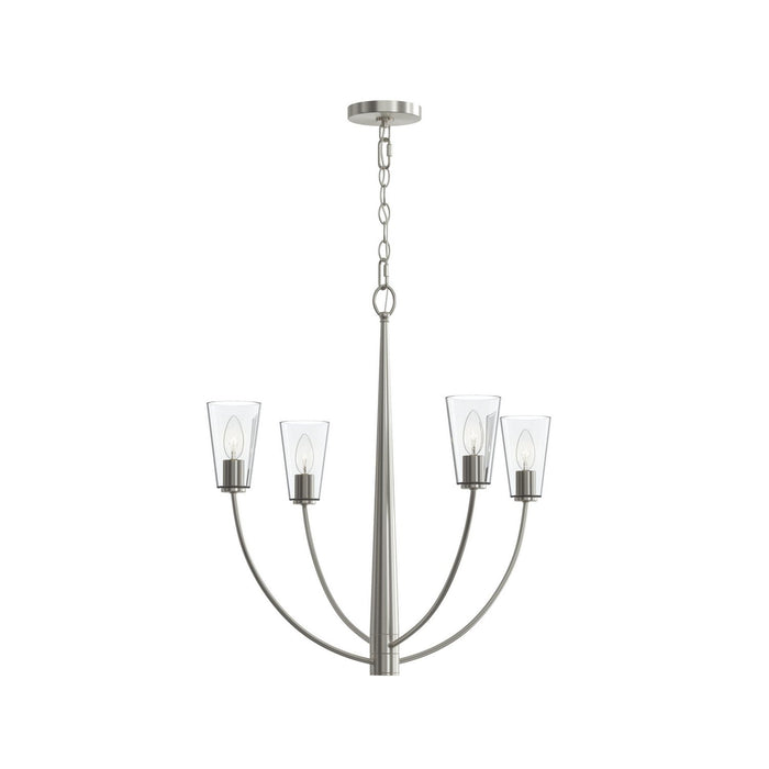 Myhouse Lighting Progress Lighting - P400453-009 - Four Light Chandelier - Jheni - Brushed Nickel
