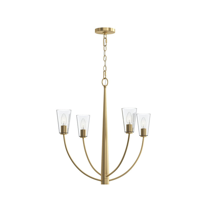 Myhouse Lighting Progress Lighting - P400453-191 - Four Light Chandelier - Jheni - Brushed Gold