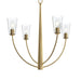 Myhouse Lighting Progress Lighting - P400453-191 - Four Light Chandelier - Jheni - Brushed Gold