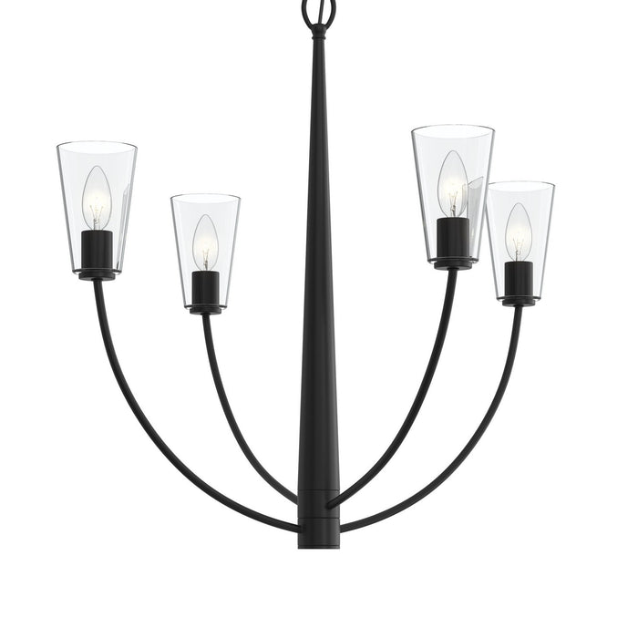 Myhouse Lighting Progress Lighting - P400453-31M - Four Light Chandelier - Jheni - Matte Black