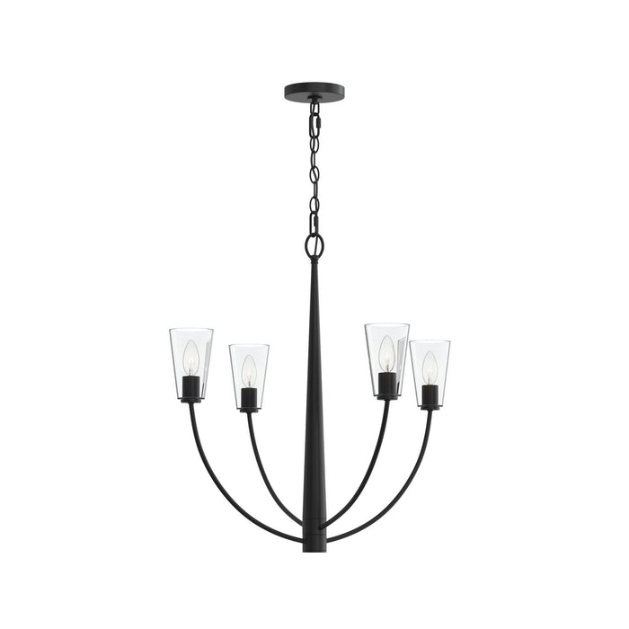 Myhouse Lighting Progress Lighting - P400453-31M - Four Light Chandelier - Jheni - Matte Black
