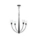 Myhouse Lighting Progress Lighting - P400453-31M - Four Light Chandelier - Jheni - Matte Black