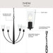 Myhouse Lighting Progress Lighting - P400453-31M - Four Light Chandelier - Jheni - Matte Black
