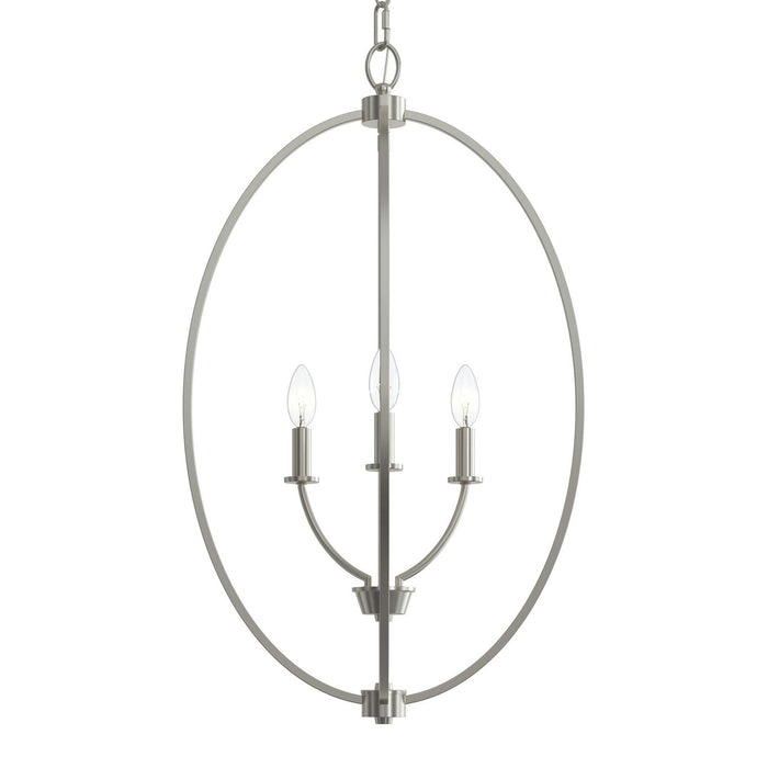 Myhouse Lighting Progress Lighting - P500513-009 - Three Light Foyer Pendant - Jheni - Brushed Nickel