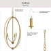 Myhouse Lighting Progress Lighting - P500513-191 - Three Light Foyer Pendant - Jheni - Brushed Gold