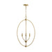 Myhouse Lighting Progress Lighting - P500513-191 - Three Light Foyer Pendant - Jheni - Brushed Gold