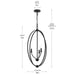 Myhouse Lighting Progress Lighting - P500513-31M - Three Light Foyer Pendant - Jheni - Matte Black