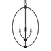 Myhouse Lighting Progress Lighting - P500513-31M - Three Light Foyer Pendant - Jheni - Matte Black