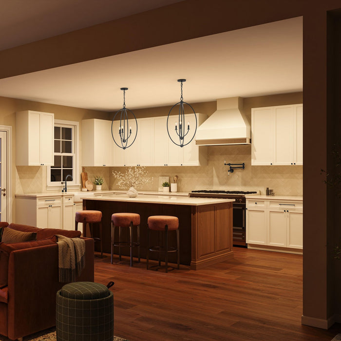 Myhouse Lighting Progress Lighting - P500513-31M - Three Light Foyer Pendant - Jheni - Matte Black