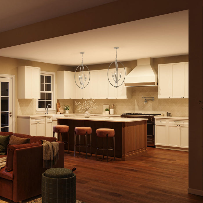 Myhouse Lighting Progress Lighting - P500512-009 - Three Light Foyer Pendant - Jheni - Brushed Nickel